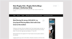 Desktop Screenshot of newrugbykits.com